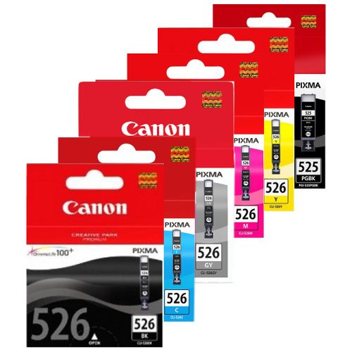 Compatible Multipack of Canon Pgi-525 and Cli-526 Ink Cartridges, Fast,  Free Delivery