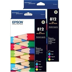 8 Pack Epson 812 Genuine Ink Cartridges