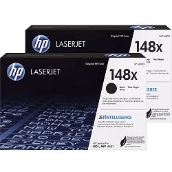 2 Pack HP 148X Genuine Toner Cartridges (W1480X)
