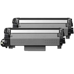 2 Pack Brother Compatible TN2530XL Toner Cartridges
