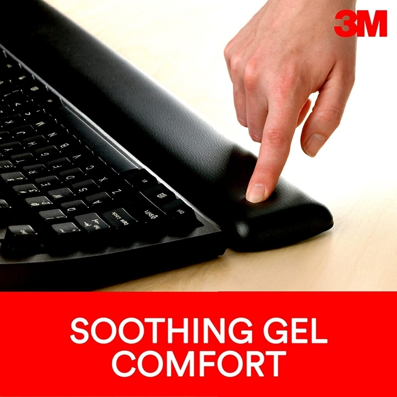 3M Gel-Filled 18 Inch Wrist Rest - for Keyboard WR309LE - Box of 6