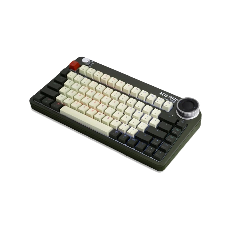 Azio FOQO Pro Wireless Hot-Swappable Keyboard - Olive Green Light