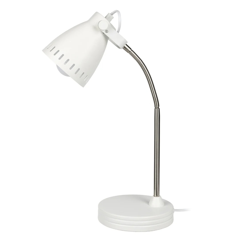 Brilliant Marlo Metal Desk Lamp - White