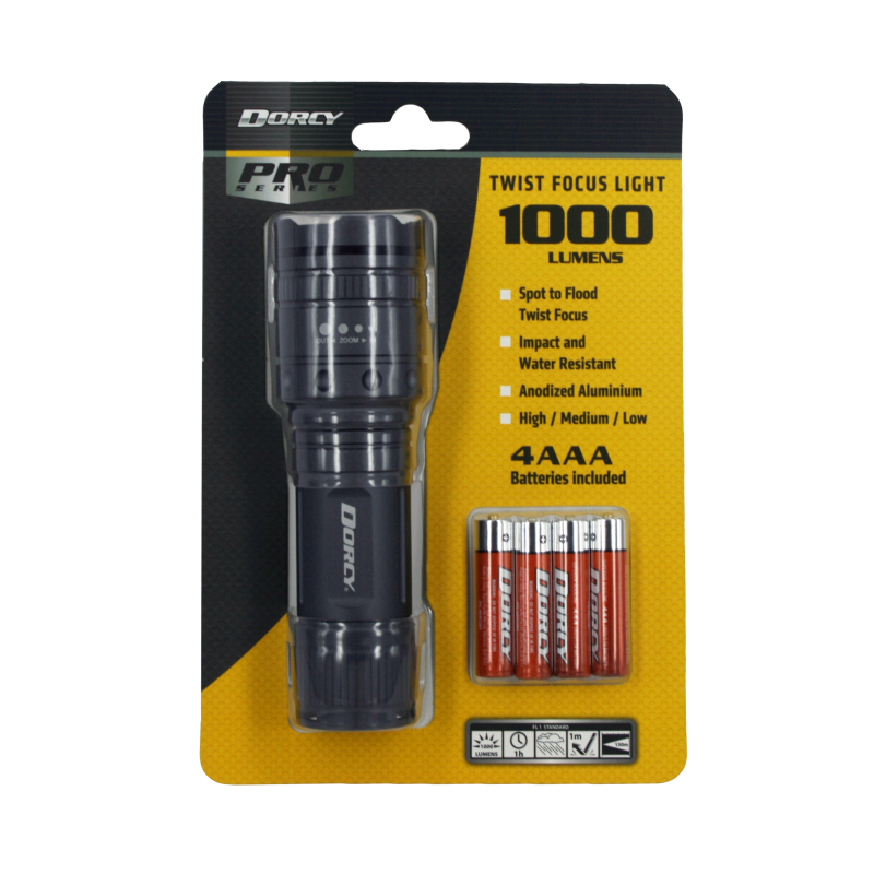 Dorcy 1000 Lumens Twist Torch