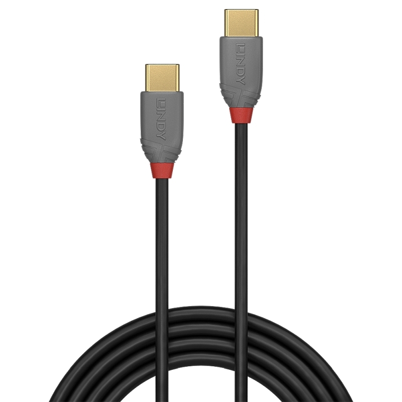 Lindy 1m USB 2.0 Type C Cable - Anthra Line