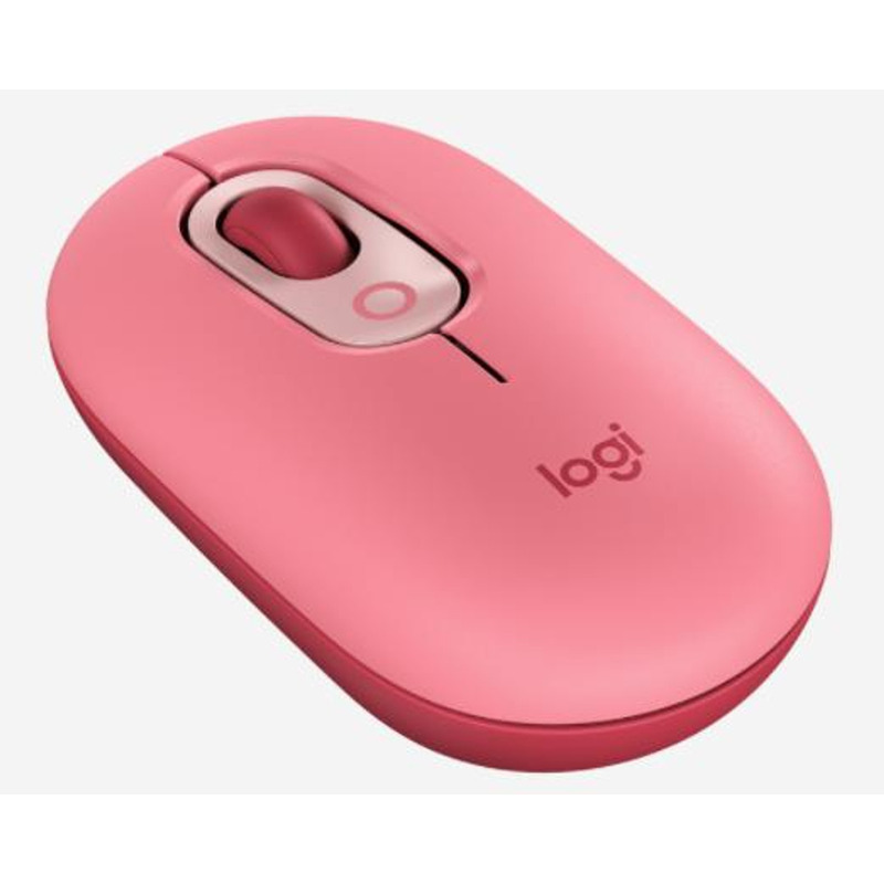 Logitech POP Wireless Mouse with Emoji Button Function - Heartbreaker Rose