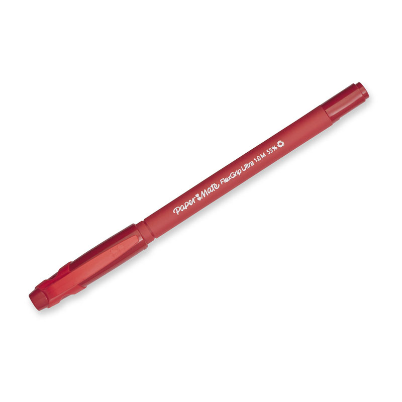 Paper Mate FlexGrip Ballpen 1.0mm Red - Box of 12