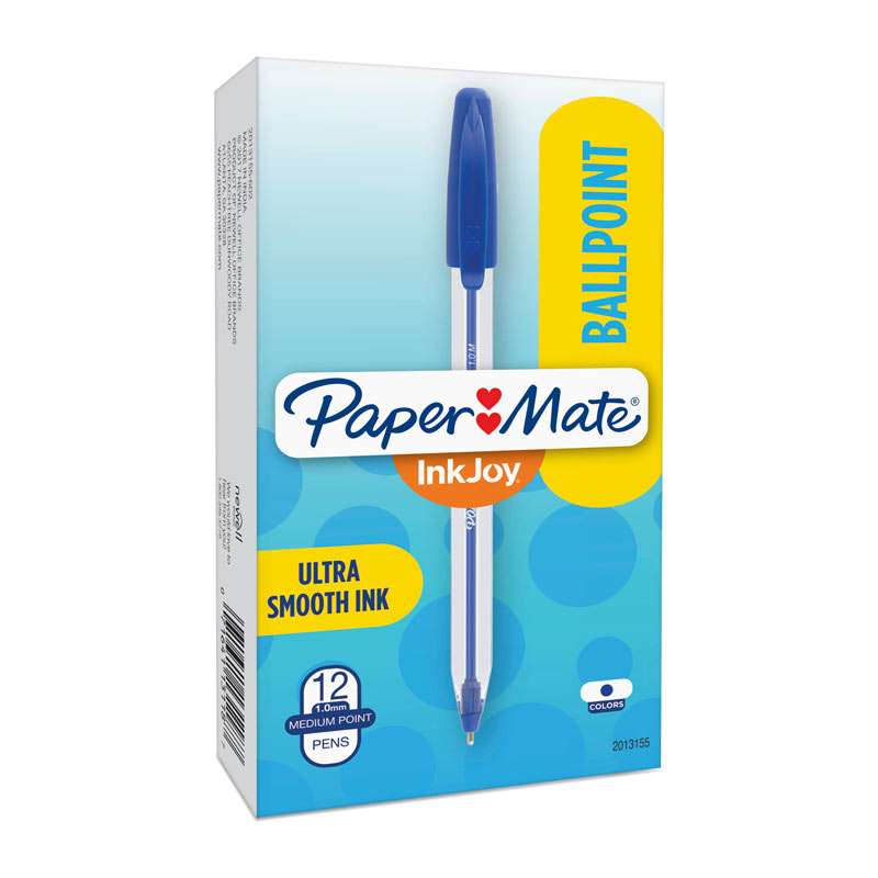 Paper Mate InkJoy 50ST Ball Pen Blue - Pack of 12