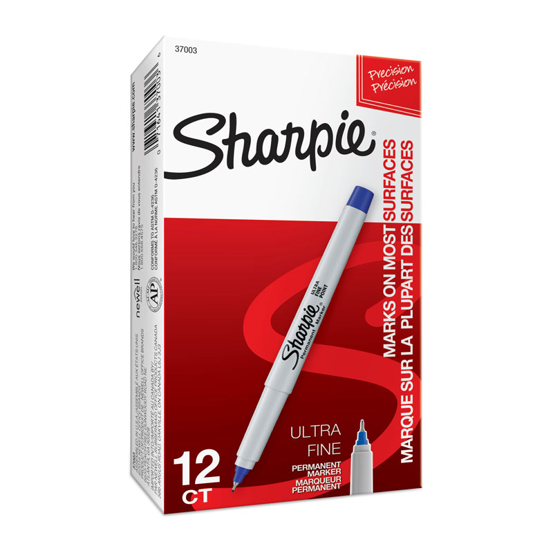 Sharpie Ultra Fine Point Permanent Marker Blue - Box of 12