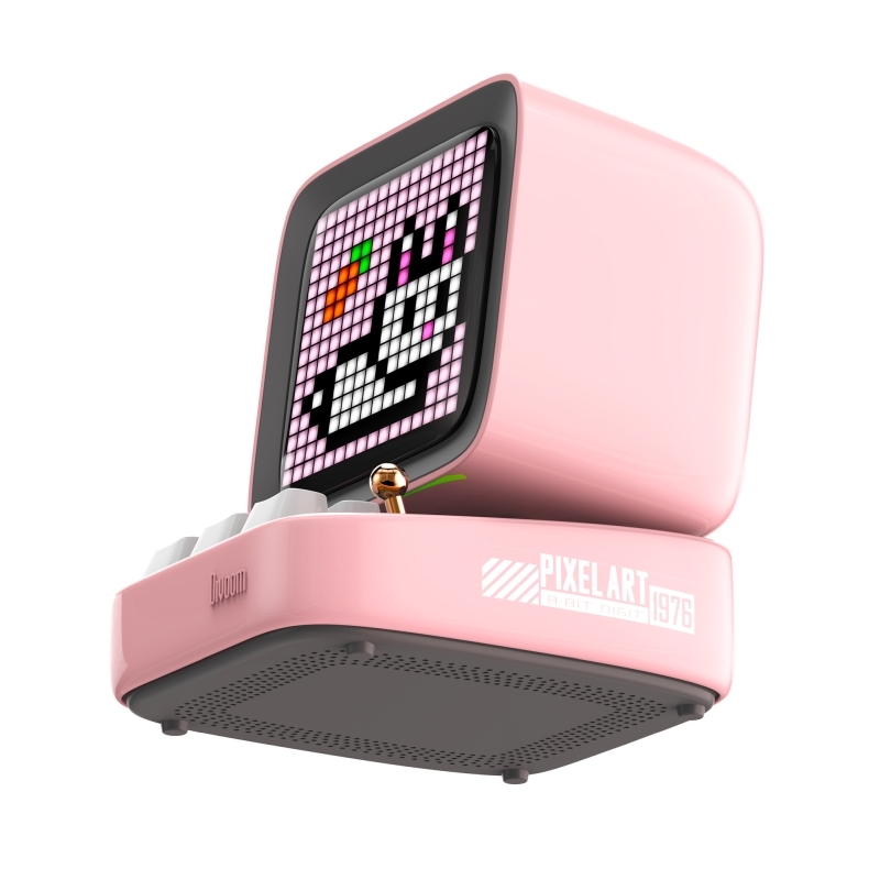 Divoom DITOO PRO Retro Pixelart 15-Watt Bluetooth Speaker - Pink
