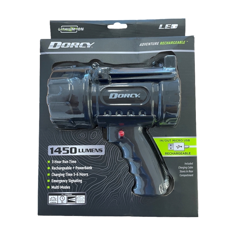 Dorcy 1450 Lumen Rechargeable Spotlight