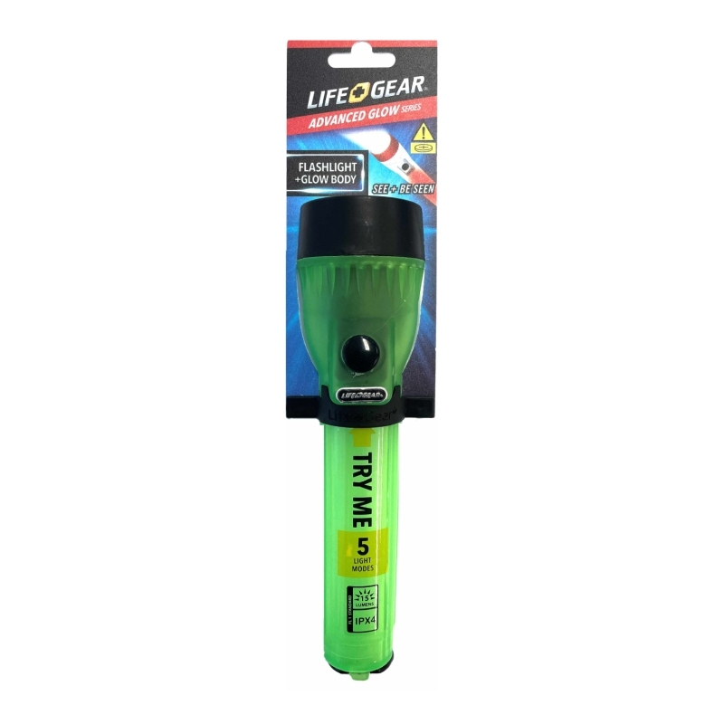 LifeGear 15 Lumen Advanced Glow Flashlight