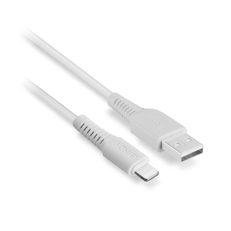 Lindy 1m USB-A to Lightning Cable - White