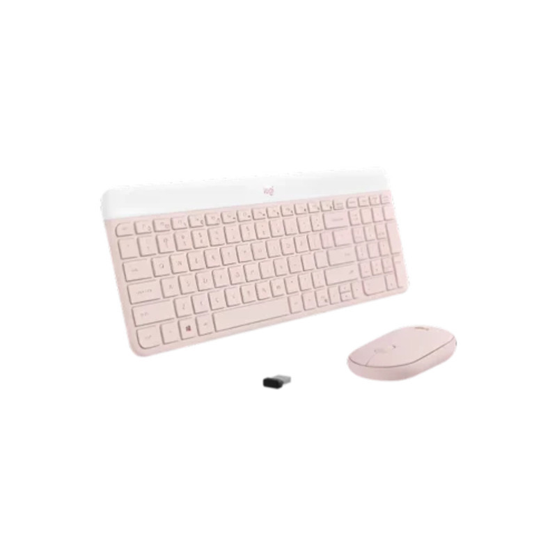 Logitech MK470 Slim Wireless Keyboard & Mouse Combo - Rose