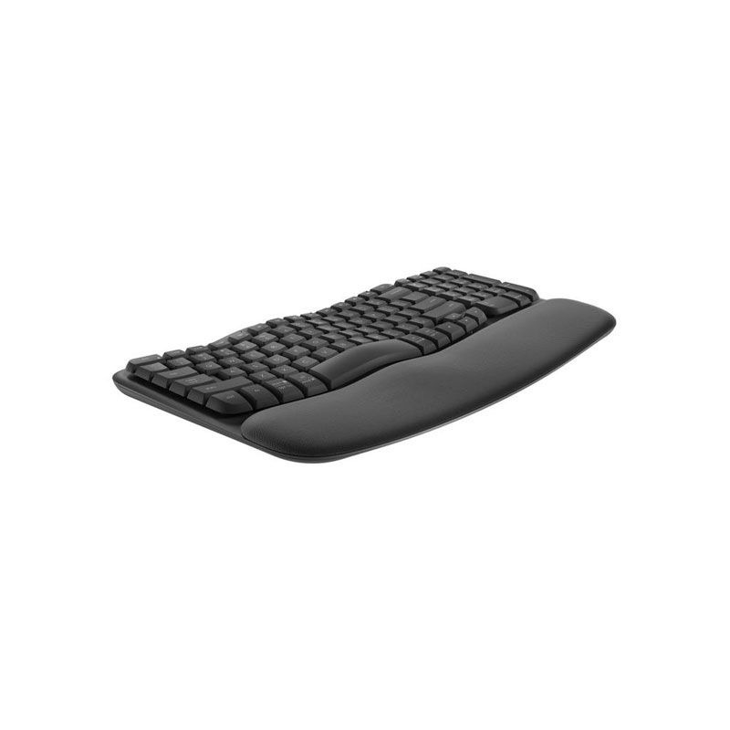 Logitech Wave Keys Wireless Ergonomic Keyboard - Graphite