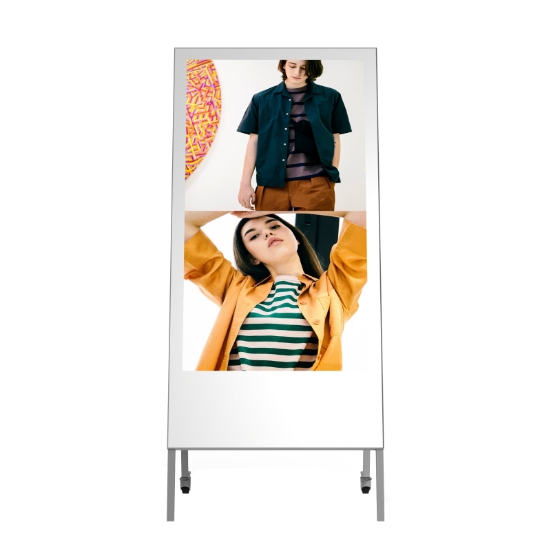 Mitsumaru 43in Mobile Indoor Digital Signage A-Frame Display - 1080p