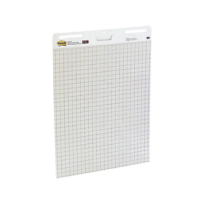 Post-It Self Stick Easel Pads Blue Grid 635 x 775mm - Box of 2