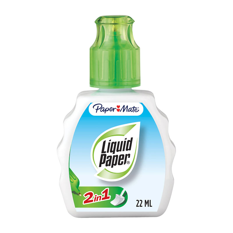 Paper Mate Liquid Paper 2-in-1 Cor Fluid 22ml - Box of 6