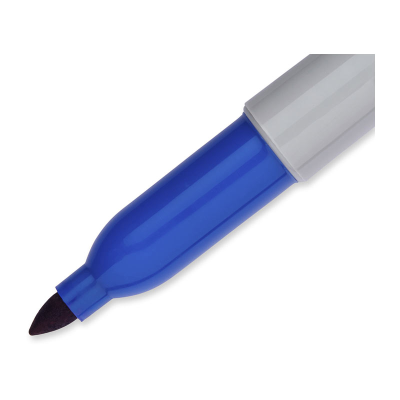 Sharpie Permanent Marker Fine Point Blue - Box of 12