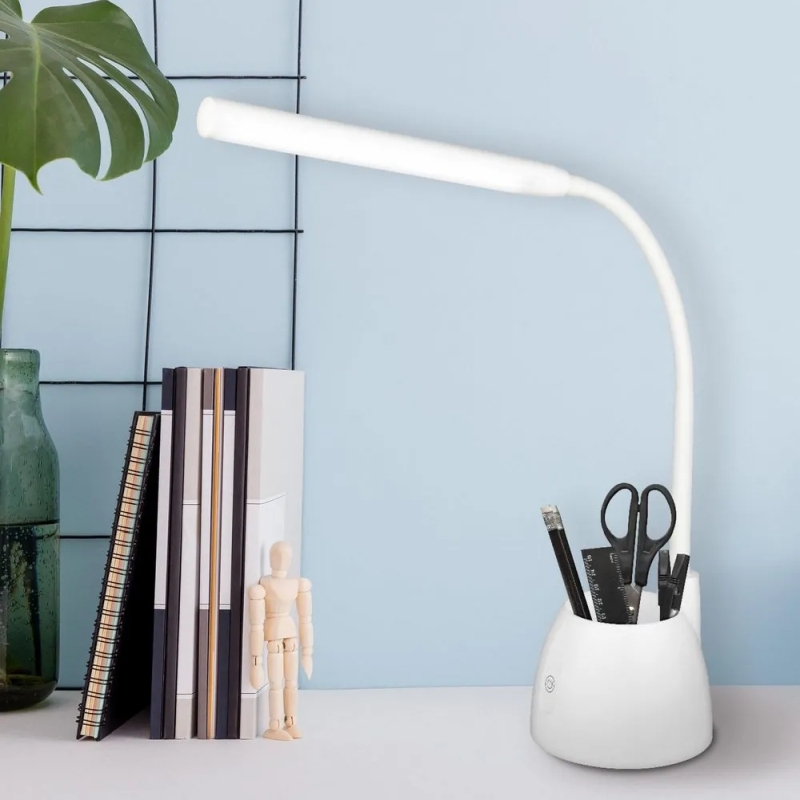 Brilliant Cassidy Penholder LED Task Lamp - White