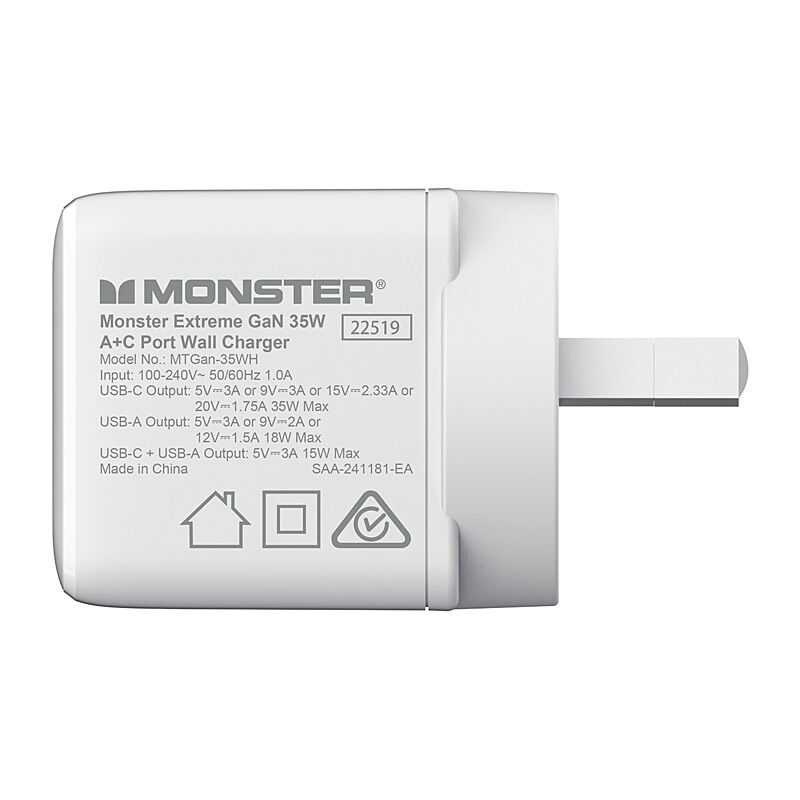 Monster Extreme GaN 35W A+C Port Wall Charger