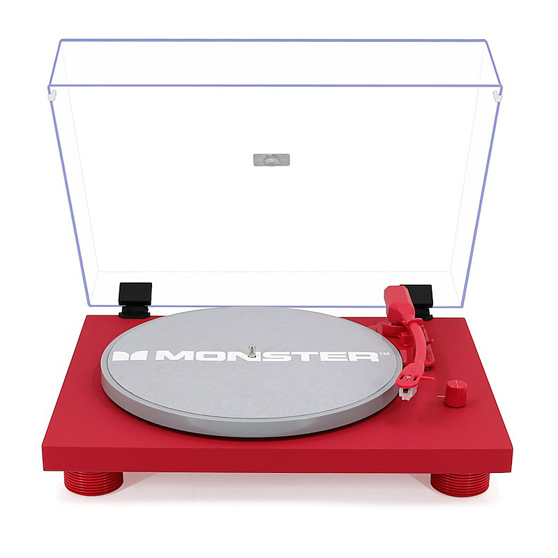 Monster Vinyl Turntable - Red