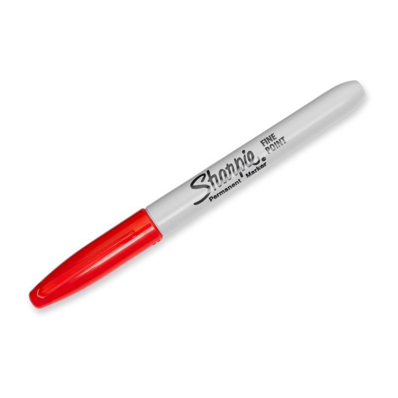 Sharpie Fine Point Permanent Marker Red - Box of 12