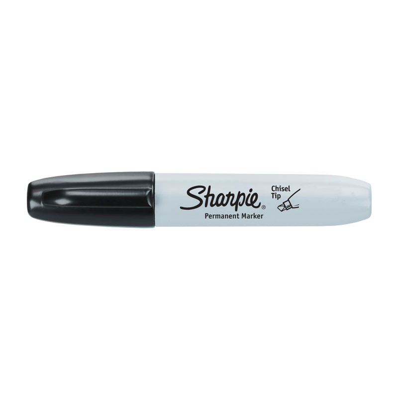 Sharpie Chisel Tip Permanent Marker Black - Box of 12