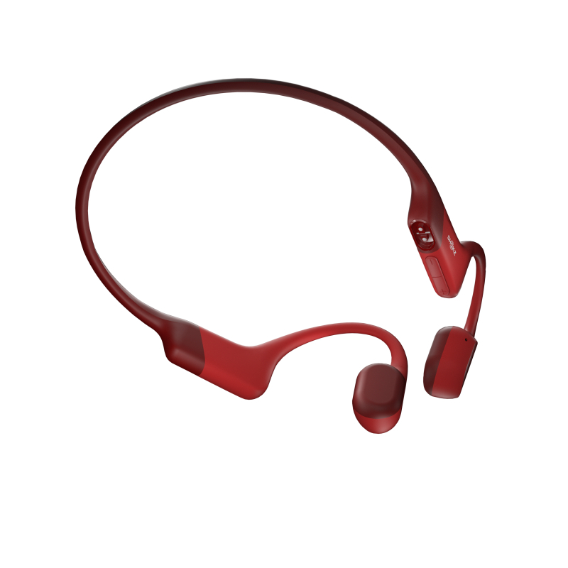 Shokz OpenRun Bone Conduction Sports Headphones - Red