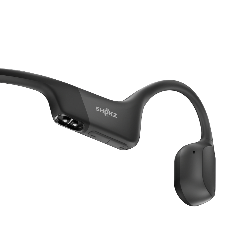 Shokz OpenRun Bone Conduction Sports Headphones - Black