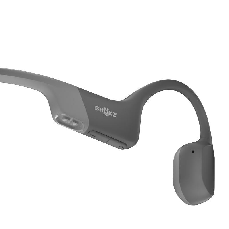 Shokz OpenRun Bone Conduction Sports Headphones - Grey