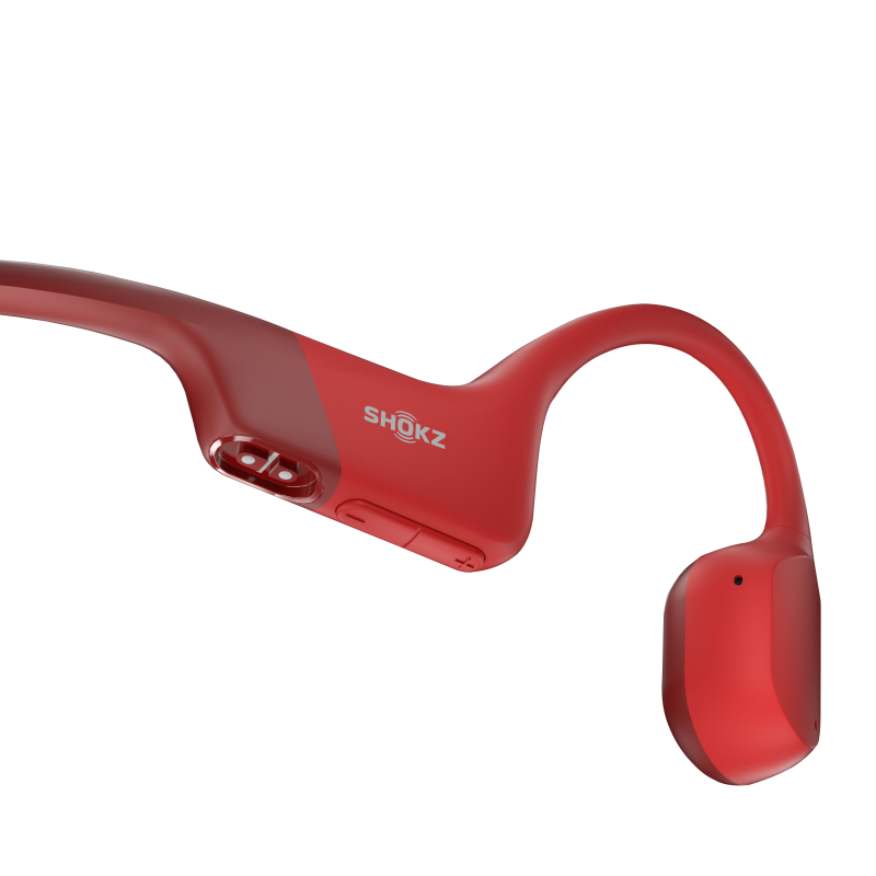 Shokz OpenRun Bone Conduction Sports Headphones - Red