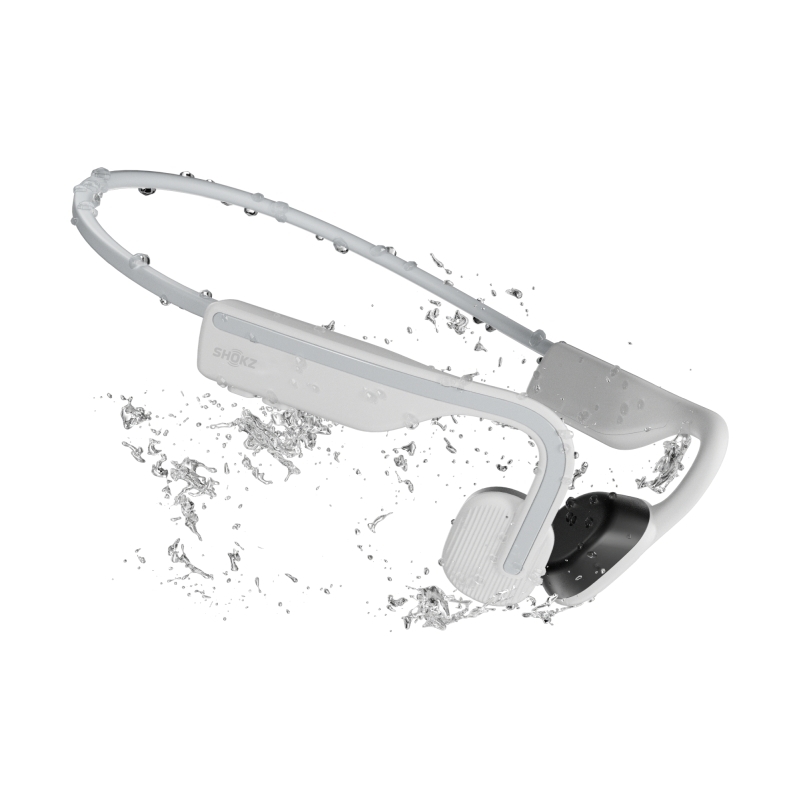 SHOKZ OpenMove Bone Conduction Sports Bluetooth Headphones - White