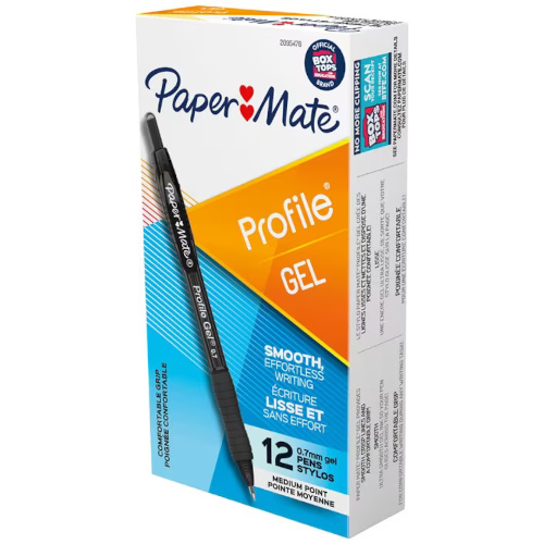 Paper Mate Profile Ballpoint Pen 0.7mm Black - Box of 12