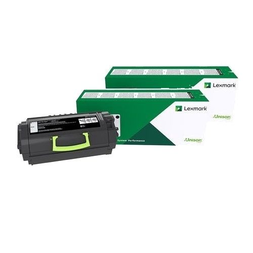 2 Pack Lexmark 58D6000 Genuine Toner Cartridges