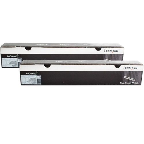 2 Pack Lexmark 64G0H00 Genuine Toner Cartridges