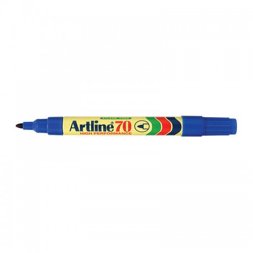 Artline 70 Permanent Marker 1.5mm Bullet Tip Blue - Box of 12