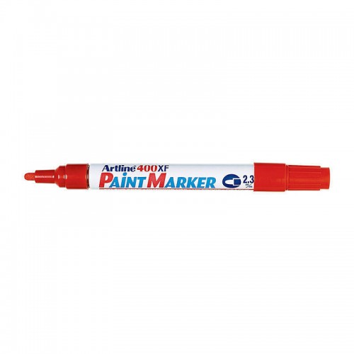 Artline 400 Paint Marker 2.3mm Bullet Tip Red - Box of 12