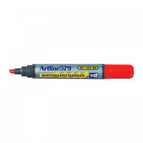 Artline 579 Whiteboard Marker 5mm Chisel Tip Red - Box of 12