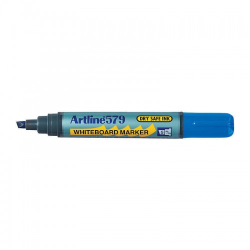 Artline 579 Whiteboard Marker 5mm Chisel Tip Blue - Box of 12