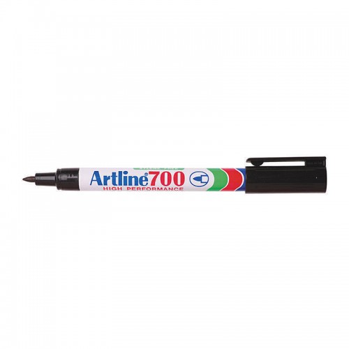 Artline 700 Permanent Marker 0.7mm Bullet Tip Black - Box of 12