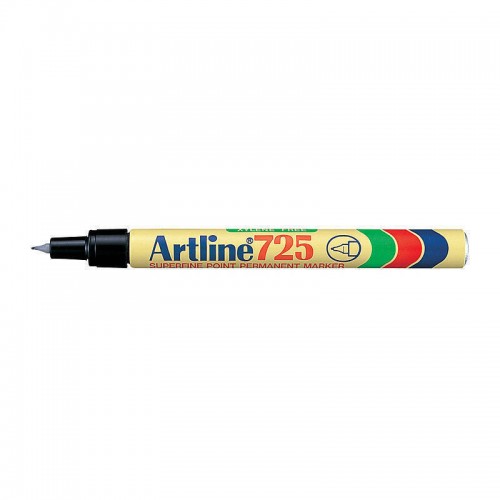 Artline 725 Permanent Marker 0.4mm Black - Box of 12