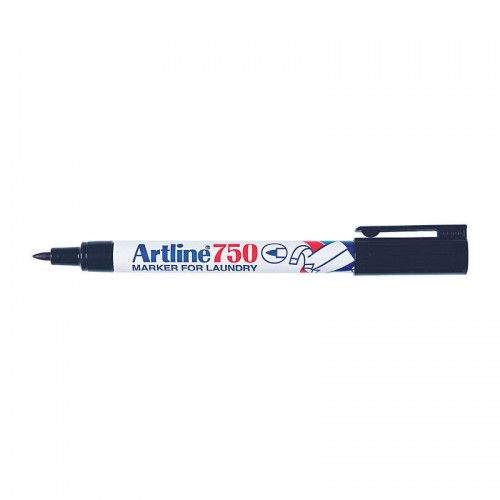 Artline 750 Laundry Marker 0.7mm Bullet Tip Black