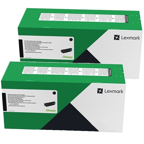 2 Pack Lexmark B346H00 Genuine Toner Cartridges