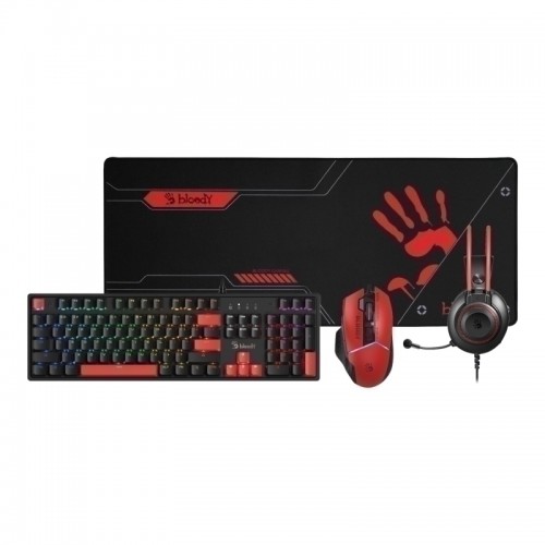 Bloody BS5100 Gaming Starter Kit - Keyboard Mouse Mousepad Headset