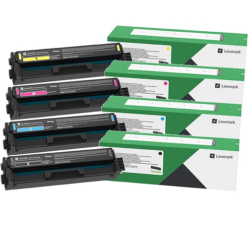 4 Pack Lexmark C333H Genuine Toner Cartridges