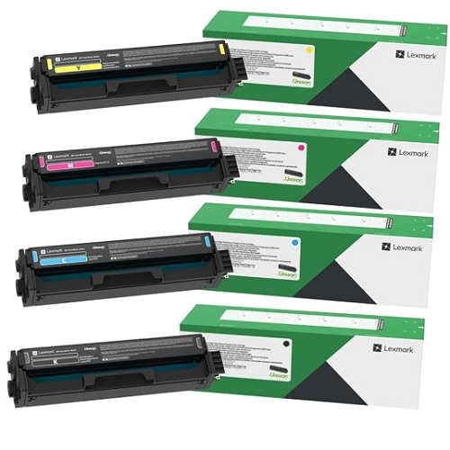 4 Pack Lexmark C343X Genuine Toner Cartridges