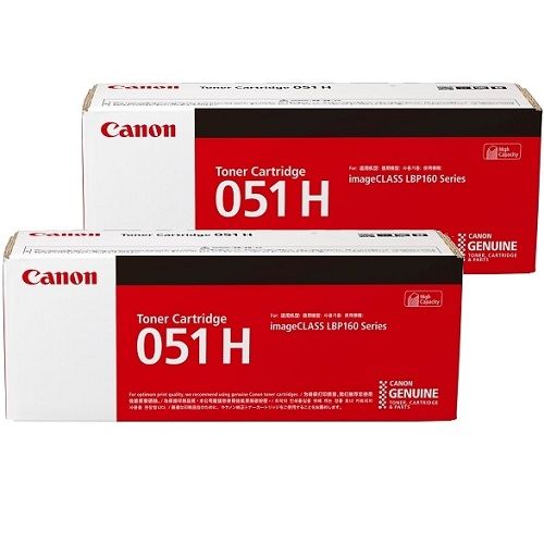 2 Pack Canon CART051H Genuine Toner Cartridges