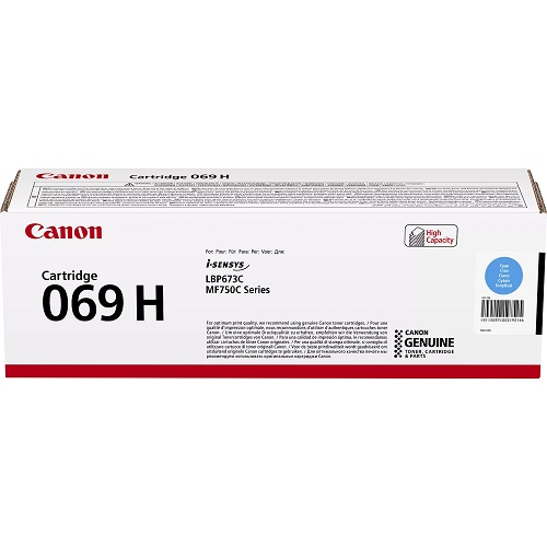 Canon CART069HC Cyan High Yield Genuine Toner Cartridge