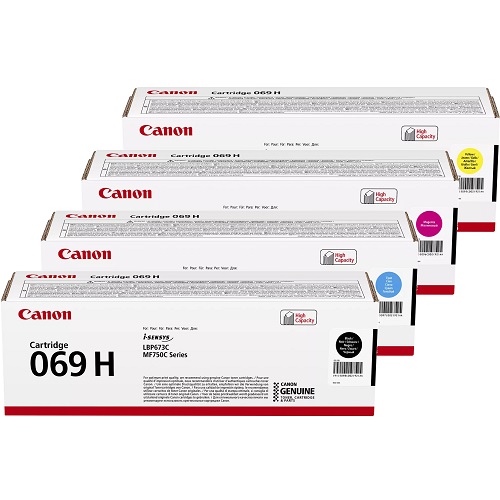 4 Pack Canon CART069H Genuine Toner Cartridges